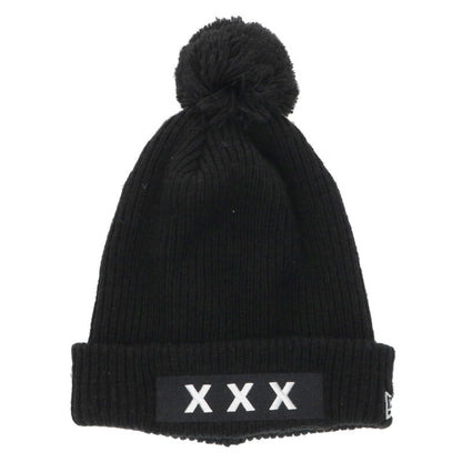 GOD SELECTION XXX x New Era Box Logo Acrylic Knit Cap Black