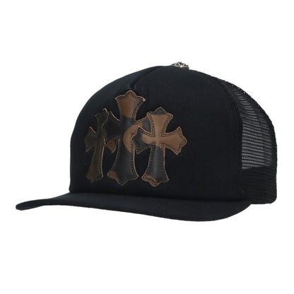 Chrome Hearts TRUCKER CAP 3 Cemetery Leather Size ONE SIZE