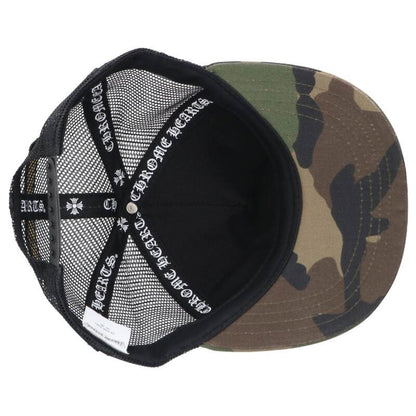 Chrome Hearts SIZE TRUCKER CAP Camo Hat Green x Black x Silver Size ONE