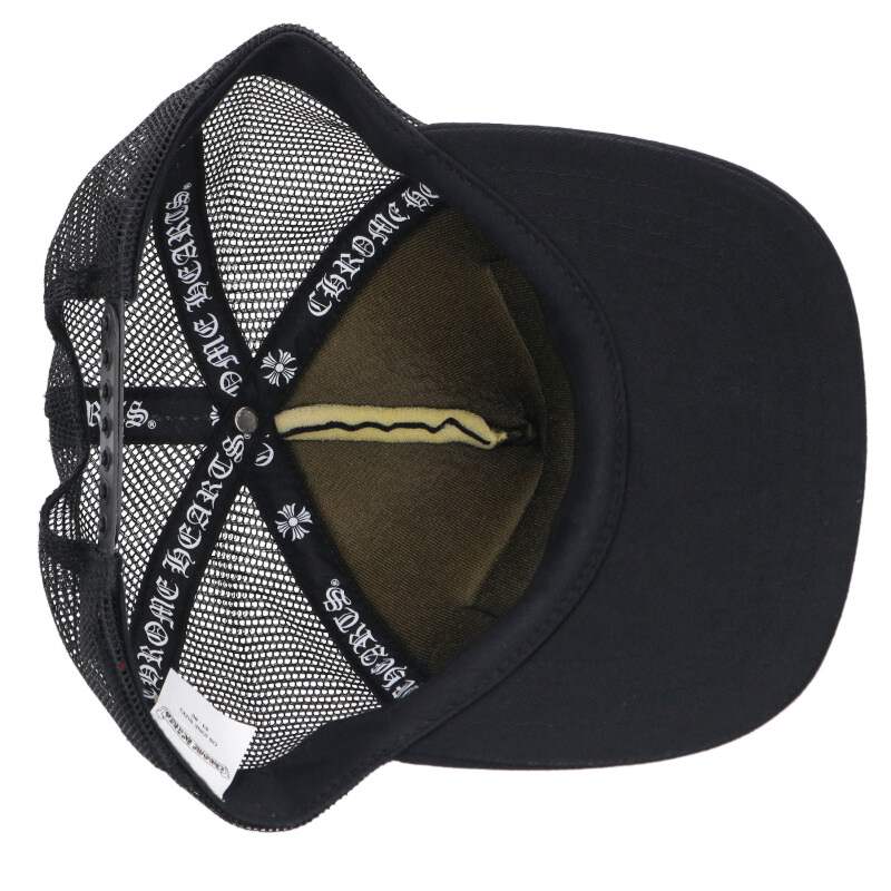 Chrome Hearts SIZE TRUCKER CAP FOTI Hat Black x Silver Size ONE