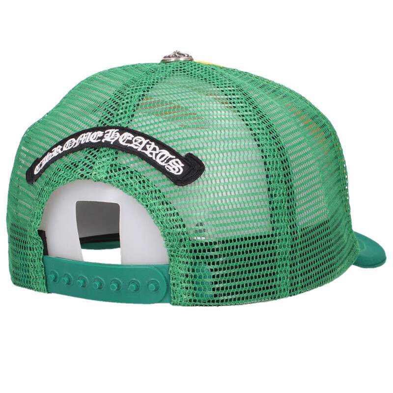 Chrome Hearts SIZE TRUCKER CAP Hat Yellow x Green x Silver Size ONE