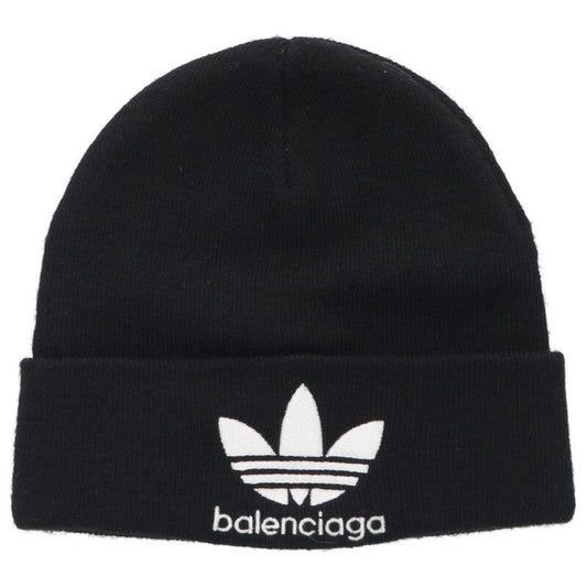 Balenciaga x Adidas Logo Embroidered Knit Sweater Black