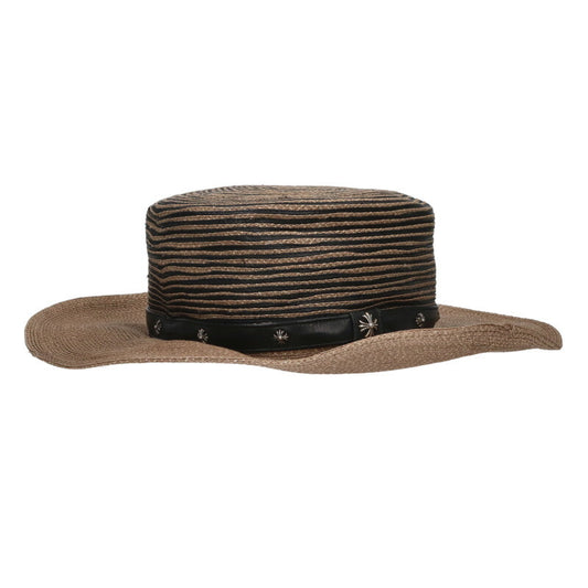 Chrome Hearts CH Plus Straw Hat Beige Size M