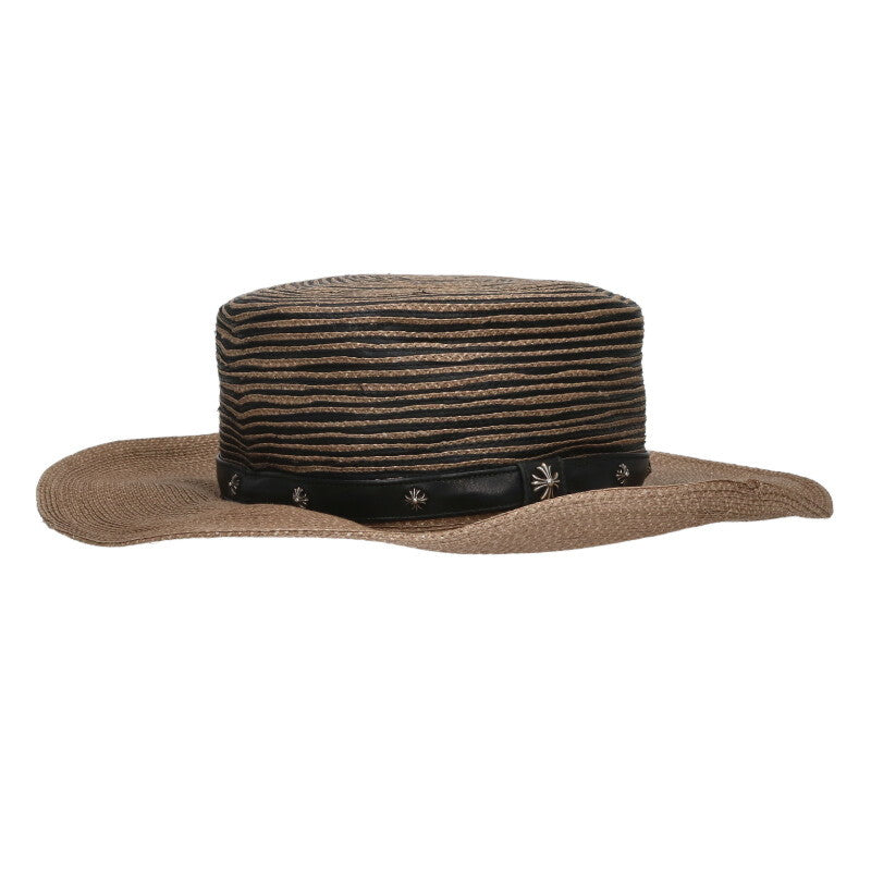 Chrome Hearts CH Plus Straw Hat Beige Size M