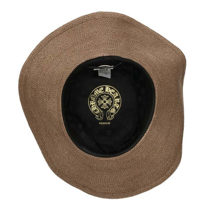 Chrome Hearts CH Plus Straw Hat Beige Size M