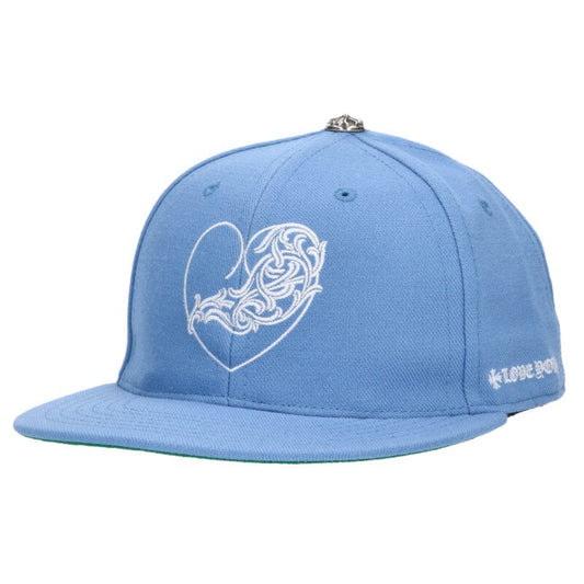 Chrome Hearts FITTED WOOL ACRYLIC SERGE Embroidered Hat Blue x Silver Size 7.625