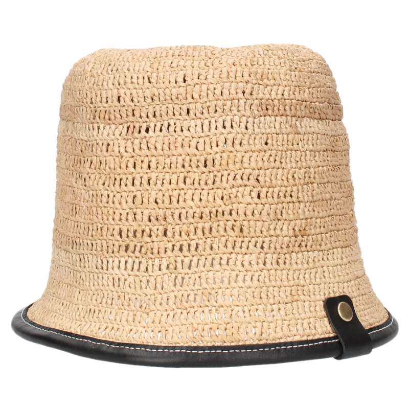 JACQUEMUS Raffia Bucket Hat Beige Size ONE SIZE