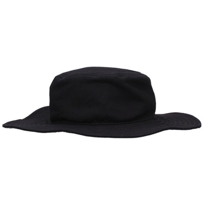 Prada Black Cotton Triangle Logo Bucket Hat Size ONE SIZE