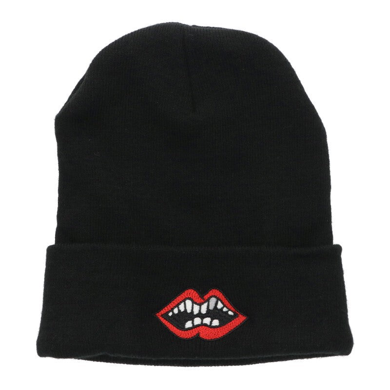 Chrome Hearts SIZE WOOL WATCH CAP Embroidered Hat Black x Red Size ONE