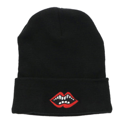 Chrome Hearts SIZE WOOL WATCH CAP Embroidered Hat Black x Red Size ONE