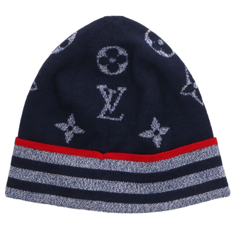 Louis Vuitton Boarder Wool Knit Sweater Blue