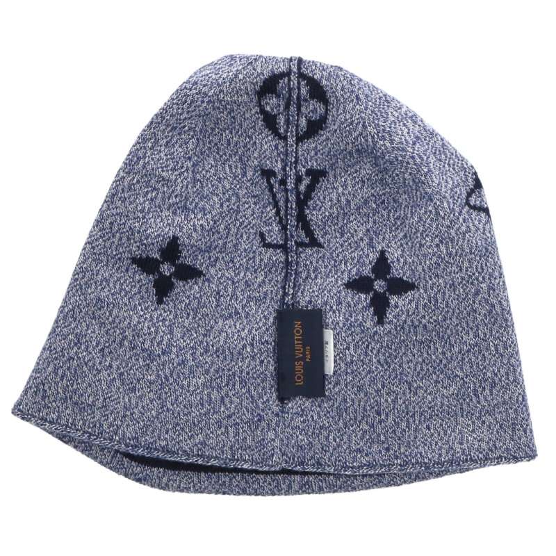 Louis Vuitton Boarder Wool Knit Sweater Blue