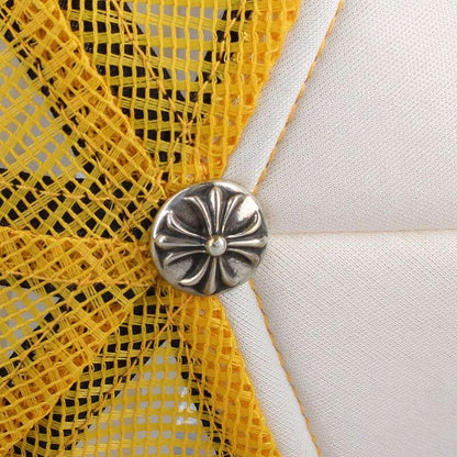 Chrome Hearts SIZE TRUCKER CAP Logo Hat Yellow x White x Red Size ONE