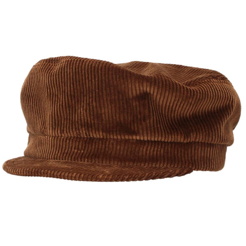 PRADA Corduroy Newsboy Cap Brown Size ONE SIZE