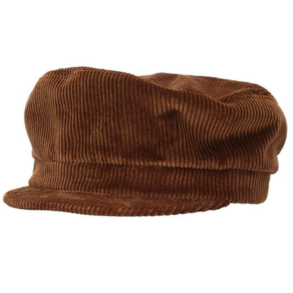 PRADA Corduroy Newsboy Cap Brown Size ONE SIZE