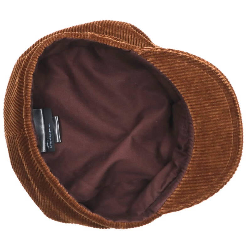 PRADA Corduroy Newsboy Cap Brown Size ONE SIZE