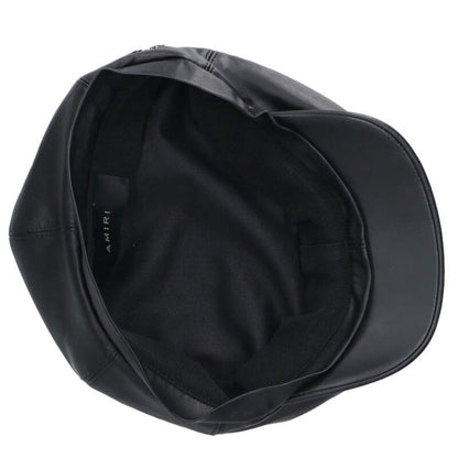 AMIRI Faux Leather Logo Casquette Black Size ONE SIZE