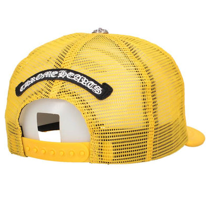 Chrome Hearts SIZE TRUCKER CAP Print Hat Yellow x White x Red Size ONE
