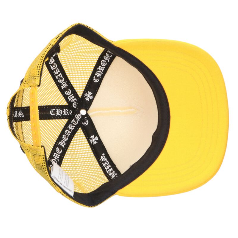 Chrome Hearts SIZE TRUCKER CAP Print Hat Yellow x White x Red Size ONE