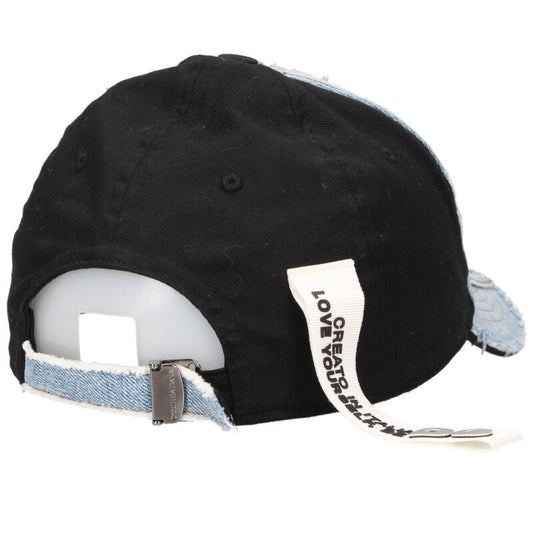 DOLCE & GABBANA Rubber Logo Denim Panel Cap Size 59