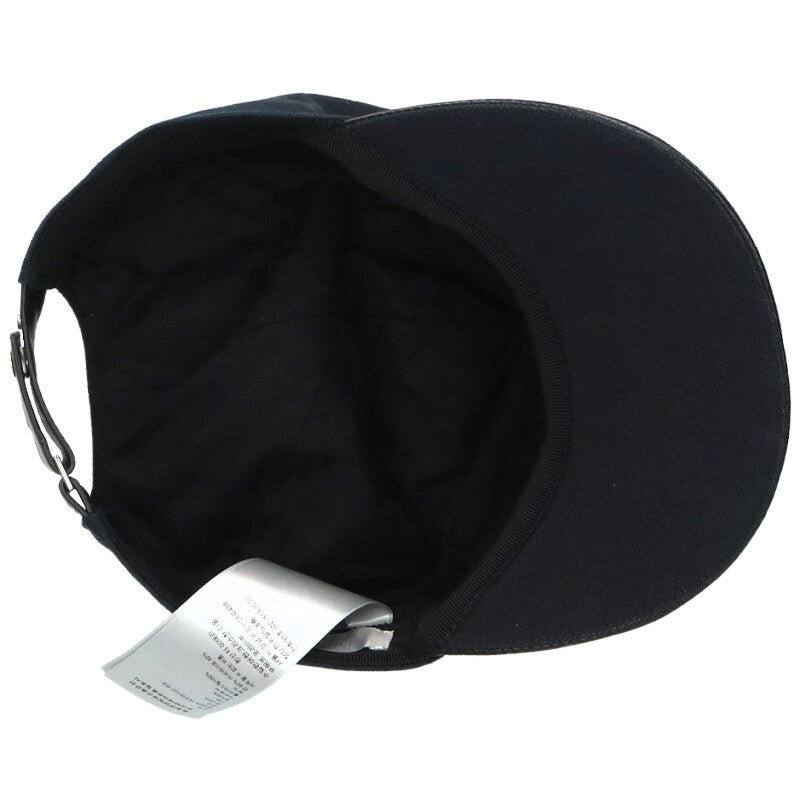 DIOR Logo Embroidery Cotton Cap Black Size ONE SIZE
