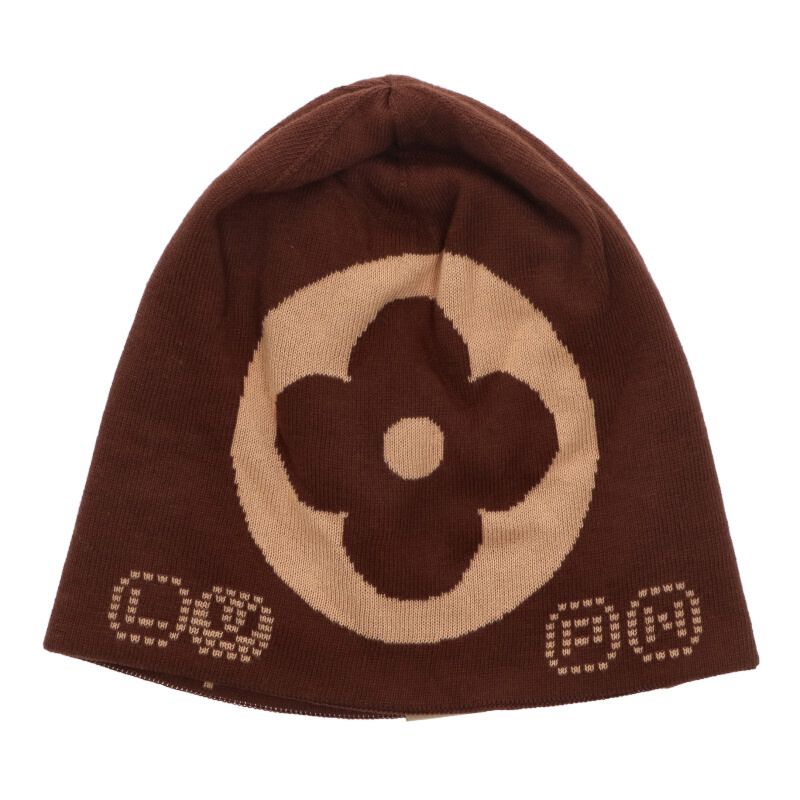 LOUISVUITTON Monogram Reversible Cotton Beanie Size ONE SIZE