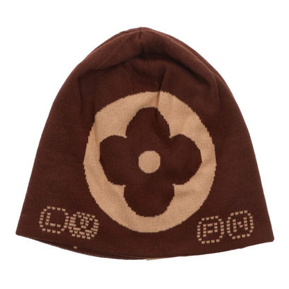 LOUISVUITTON Monogram Reversible Cotton Beanie Size ONE SIZE