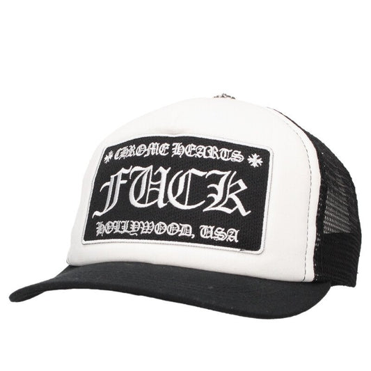 Chrome Hearts "FUCK" Embroidered Logo Trucker Size ONE SIZE