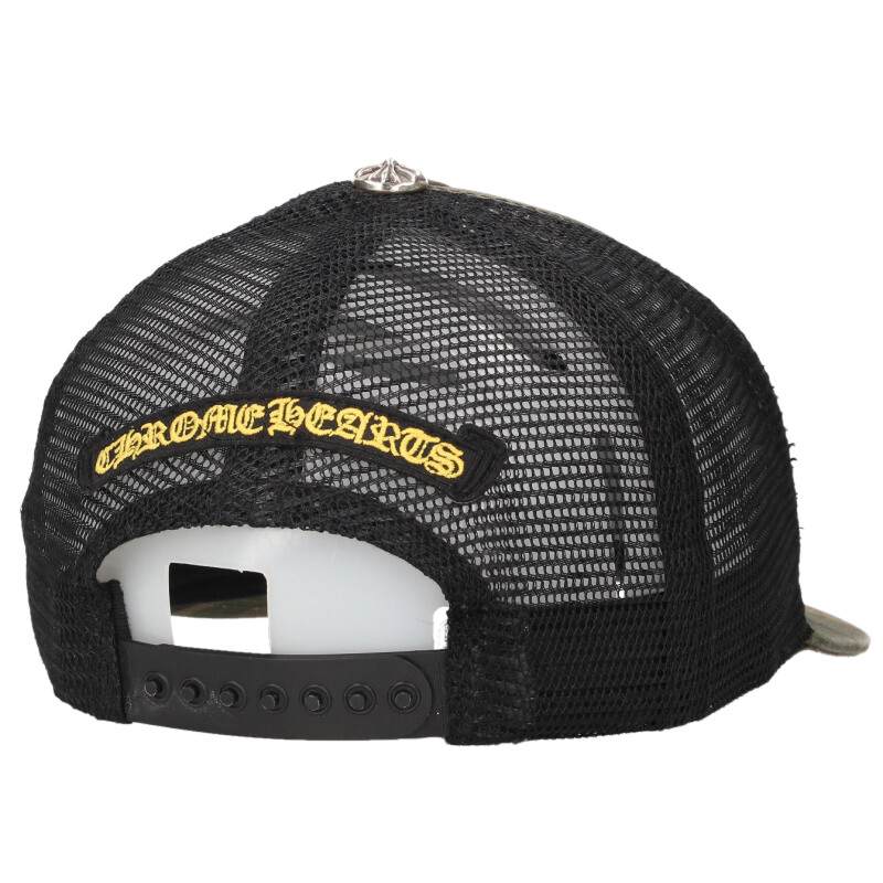 Chrome Hearts SIZE TRUCKER CAP CH Camo Hat Green x Black x Silver Size ONE