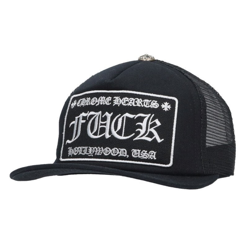 Chrome Hearts FUCK Patch Crossball Trucker Cap Size ONE SIZE