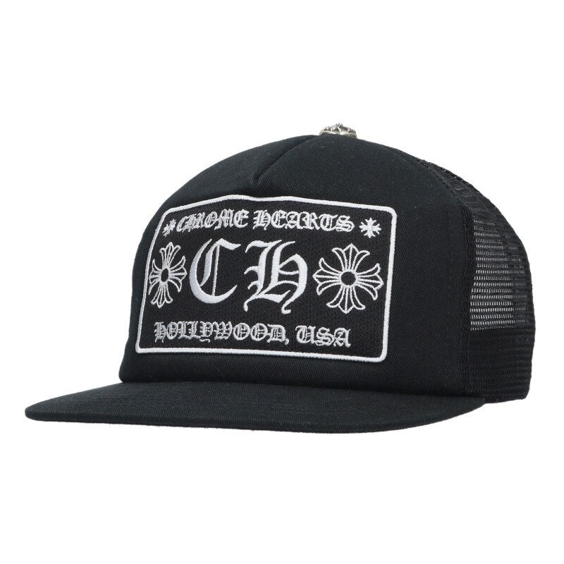 Chrome Hearts CH Patch Crossball Trucker Cap Size ONE SIZE