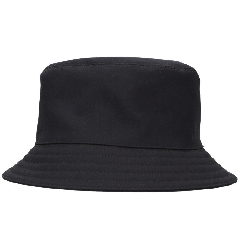 HERMES Fred H-Stripe Bucket Hat Black Size ONE SIZE
