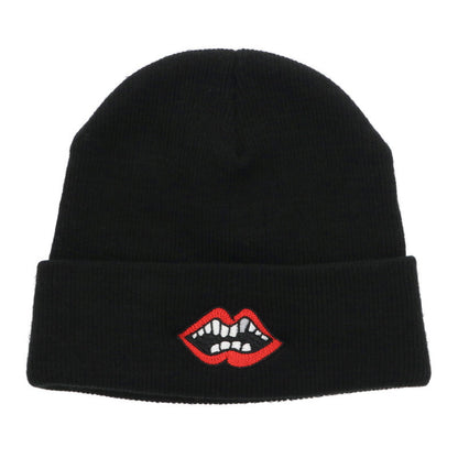 Chrome Hearts SIZE WOOL WATCH CAP Embroidered Hat Black x Red Size ONE