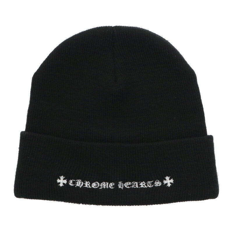 Chrome Hearts SIZE WOOL WATCH CAP Embroidered Hat Black x Red Size ONE