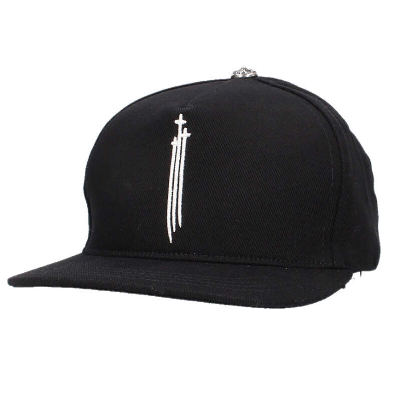 Chrome Hearts TRUCKER CAP RS3 Embroidered Denim Hat Black