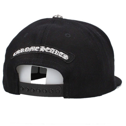 Chrome Hearts TRUCKER CAP RS3 Embroidered Denim Hat Black