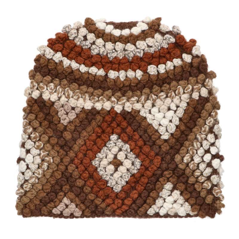 SUPREME 25AW Textured Alpaca Blend Knit Beanie Hat Brown