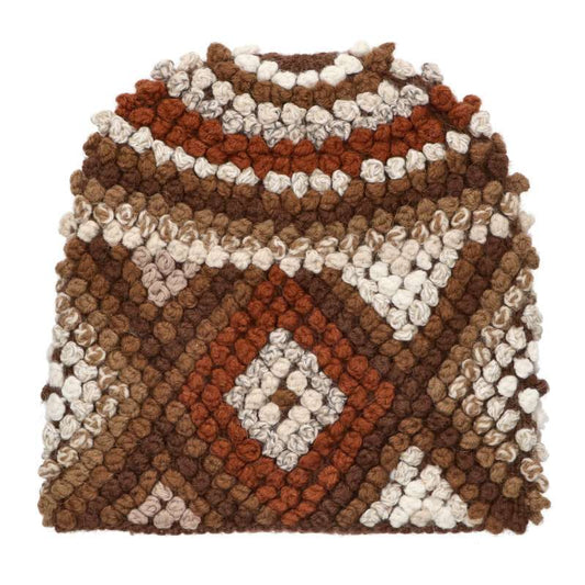 SUPREME 25AW Textured Alpaca Blend Knit Beanie Hat Brown