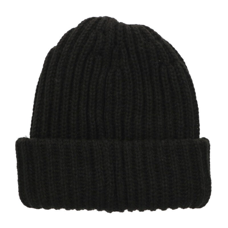 SUPREME 25AW Chunky Rib Classic Logo Acrylic Beanie Black