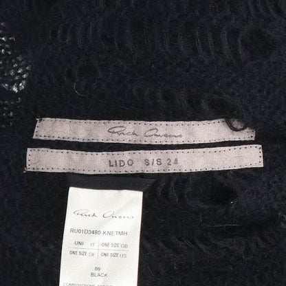 Rick Owens 24SS Hooded Knit Hat Black Size ONE SIZE