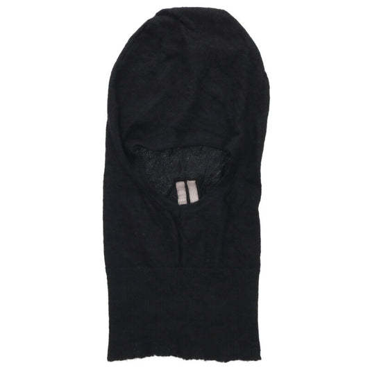 Rick Owens Cashmere Knit Balaclava Black Size ONE SIZE