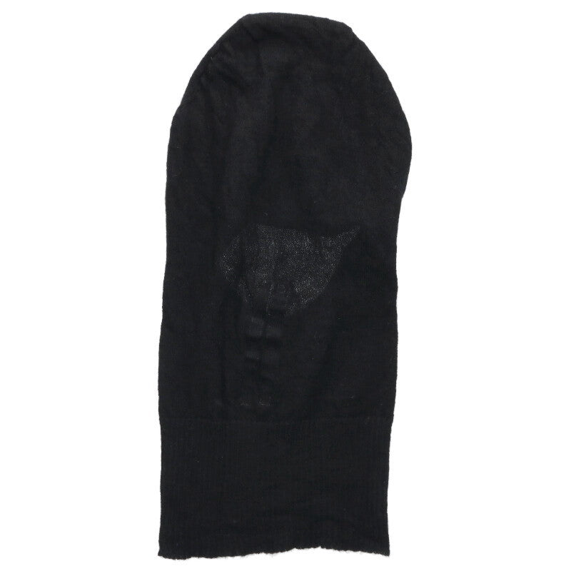 Rick Owens Cashmere Knit Balaclava Black Size ONE SIZE