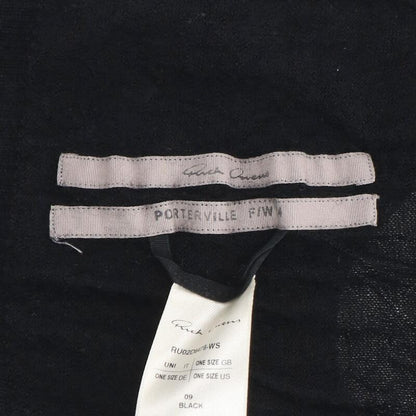 Rick Owens Cashmere Knit Balaclava Black Size ONE SIZE