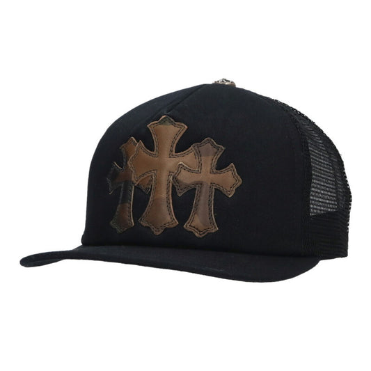Chrome Hearts 3 Cemetery Patch Leather Trucker Size ONE SIZE