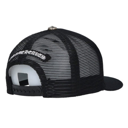 Chrome Hearts 3 Cemetery Patch Leather Trucker Size ONE SIZE