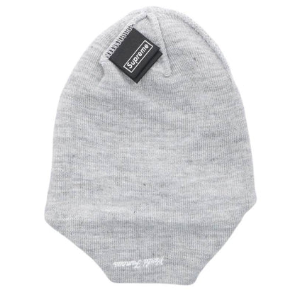 SUPREME 20AW New Era Cross Box Logo Acrylic Beanie Gray