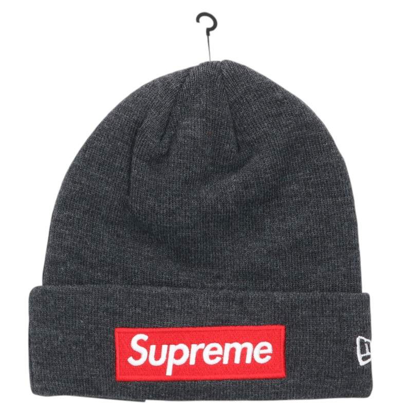 SUPREME 21AW New Era Box Logo Acrylic Beanie Knit Hat