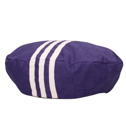 GUCCI x adidas Three Stripe GG Beret Hat Purple Size XL
