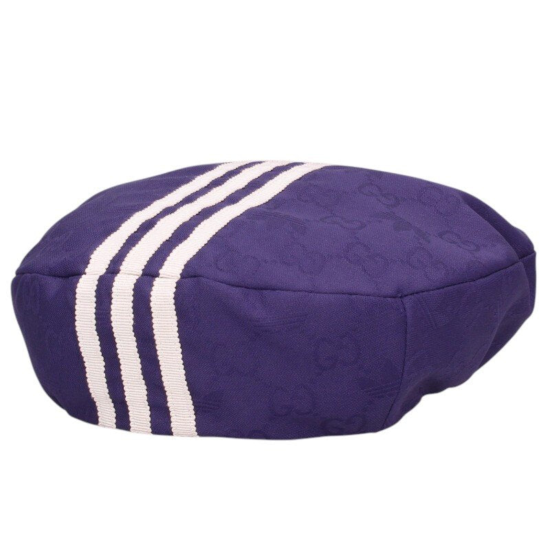 GUCCI x adidas Three Stripe GG Beret Hat Purple Size XL