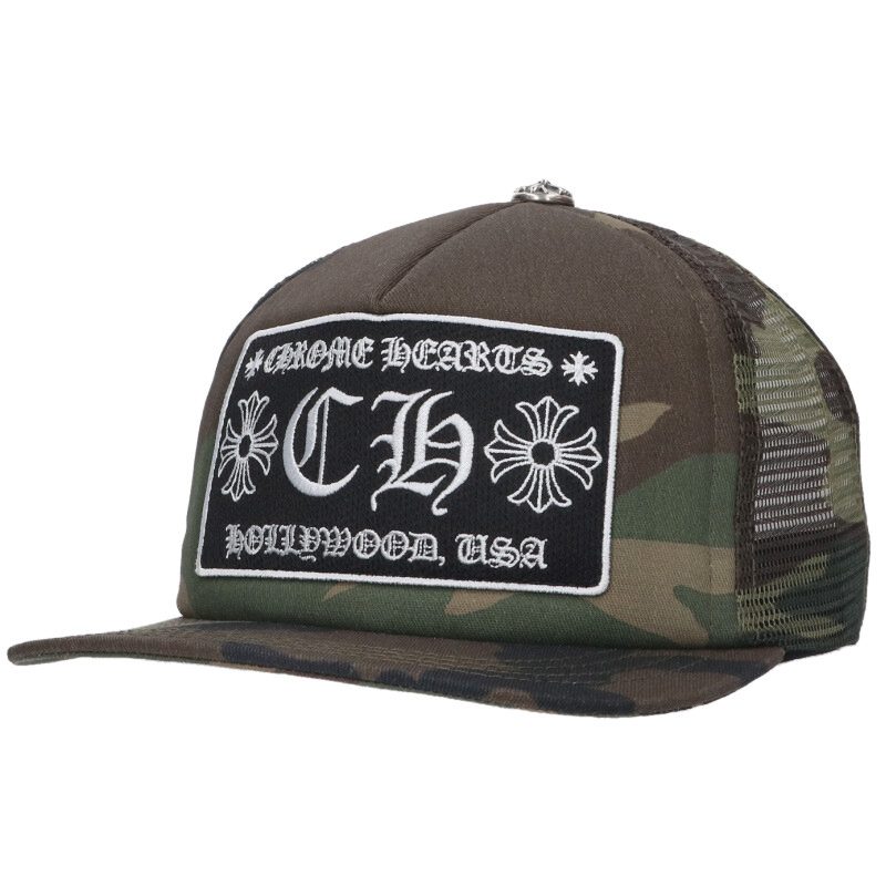 Chrome Hearts CH Patch Crossball Camo Mesh Cap Size ONE SIZE